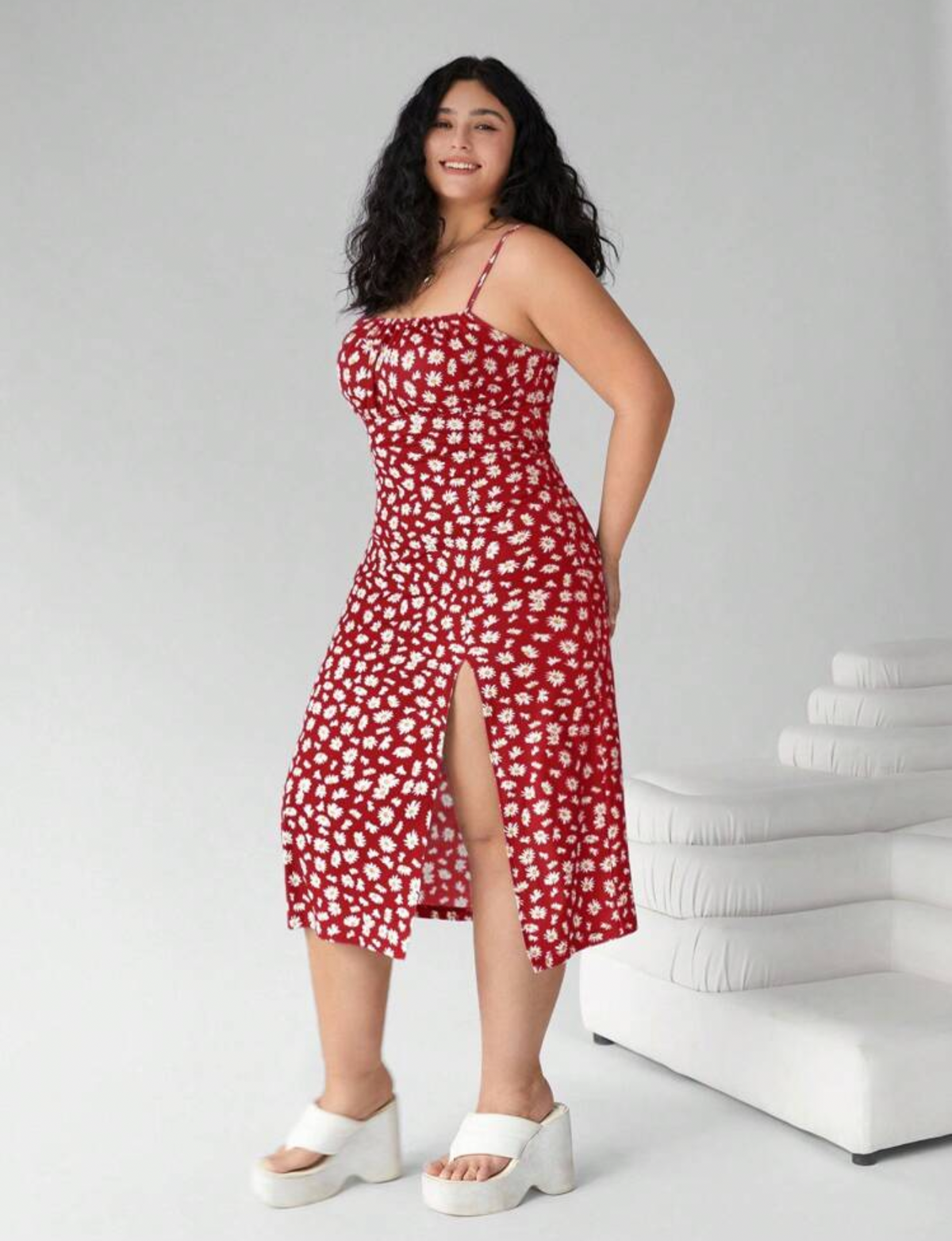 Vestido curvy estampado