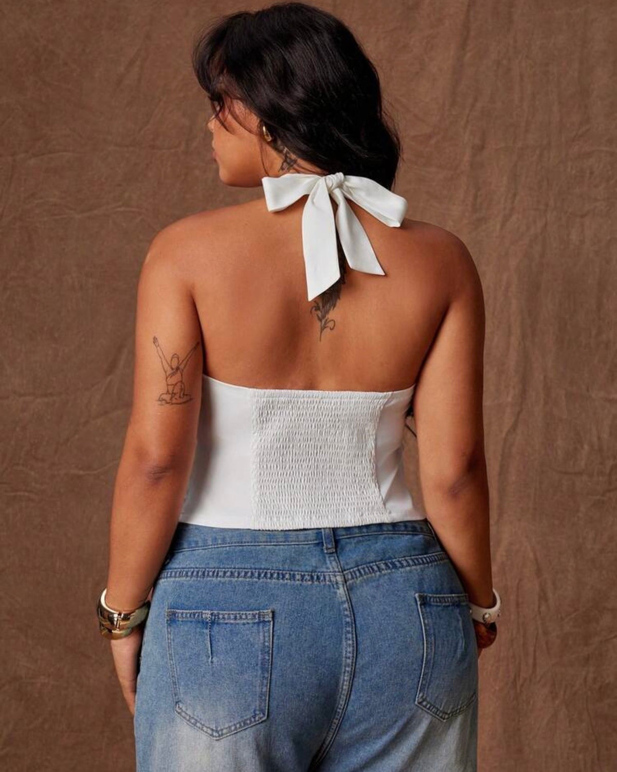 Chaleco blanco curvy