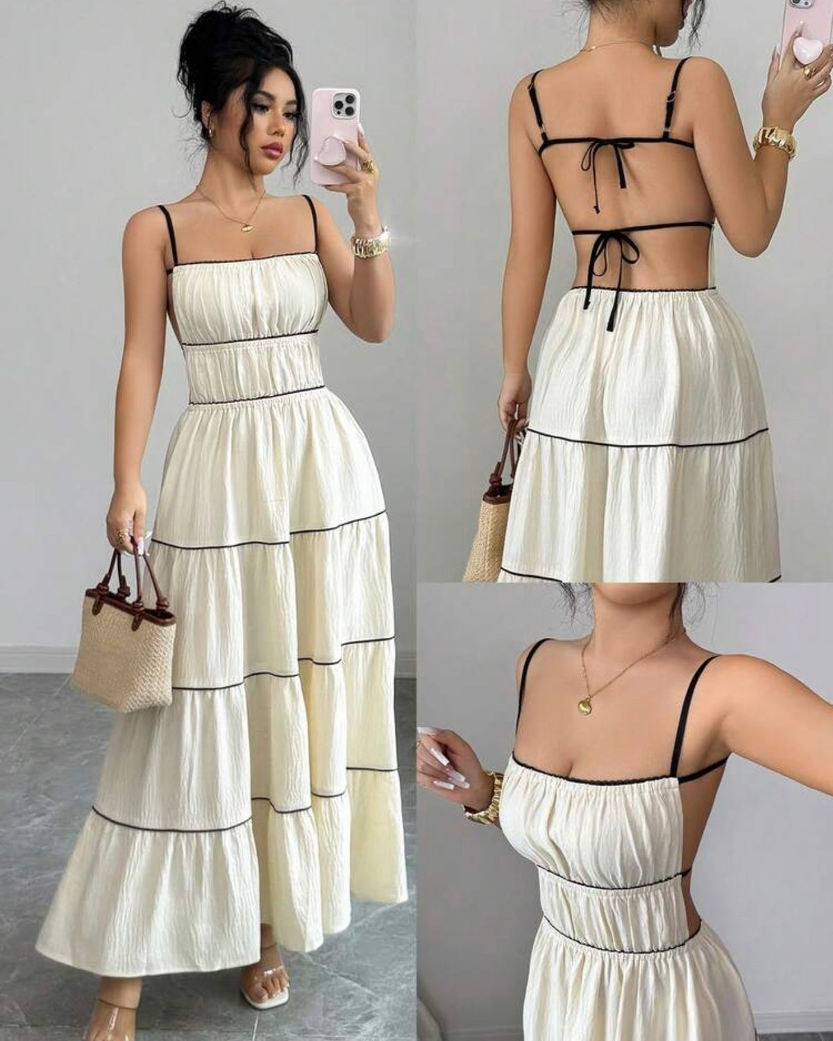 Vestido albaricoque
