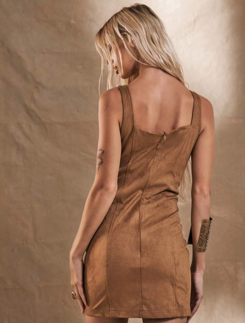 Vestido café