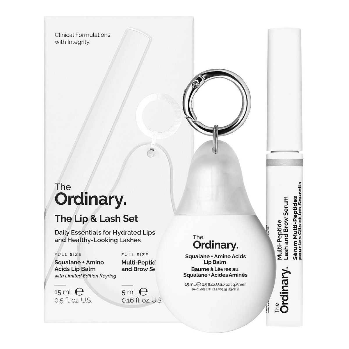 The Lip&Lash set The Ordinary