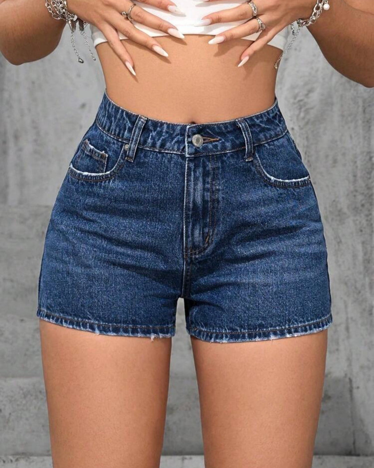 Short de mezclilla azul