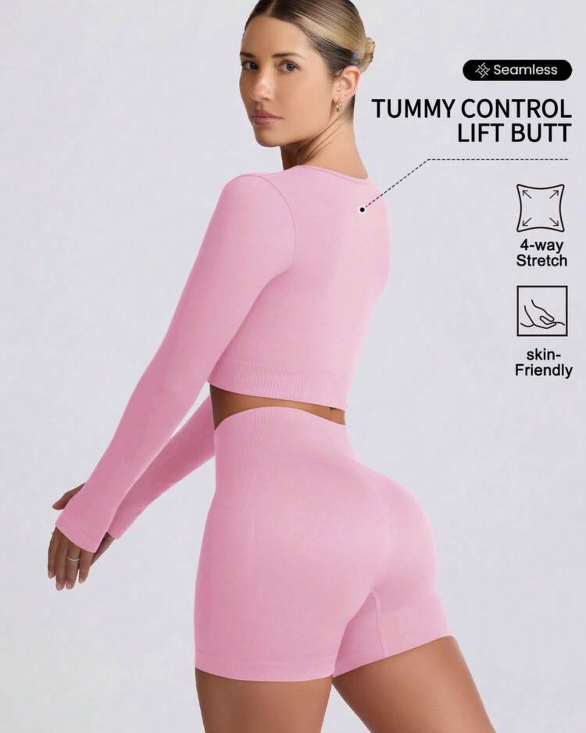 Conjunto deportivo rosa
