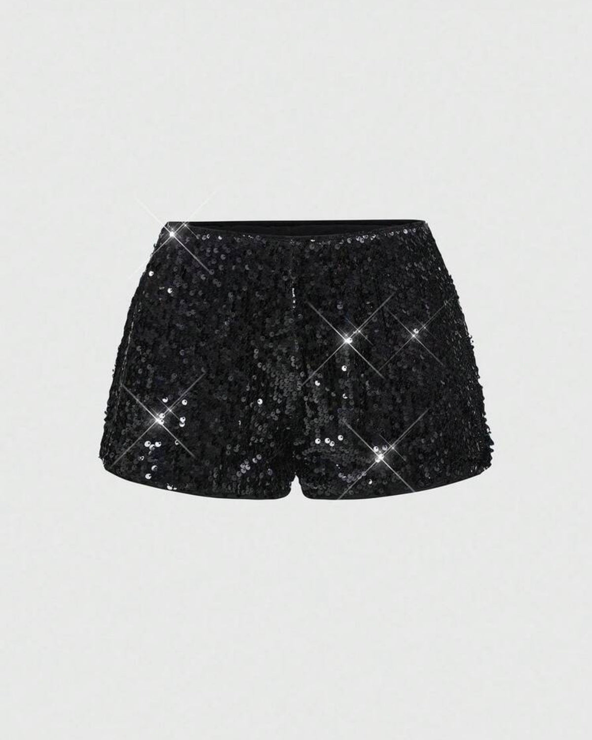Short de lentejuelas negro