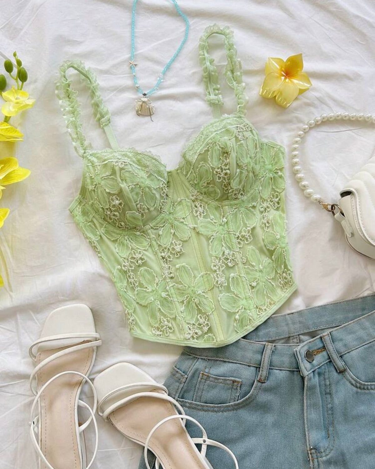 Crop top verde soleia