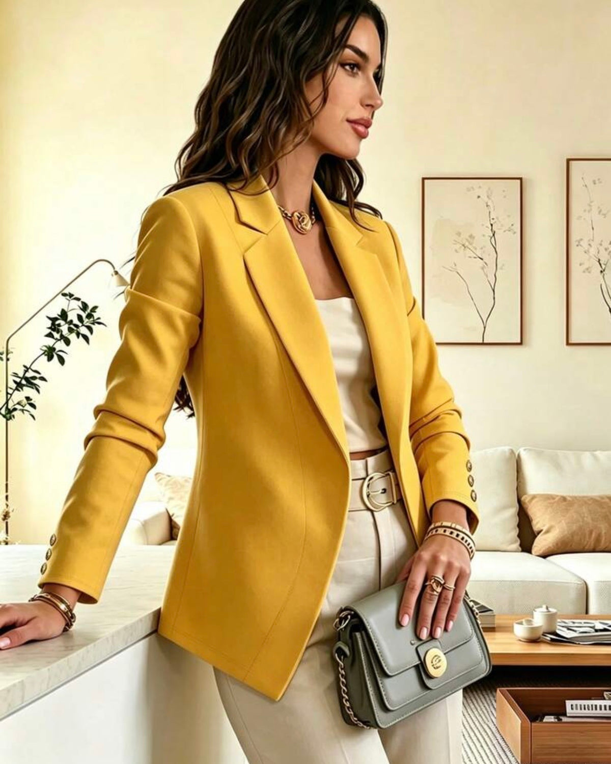 Blazer amarillo