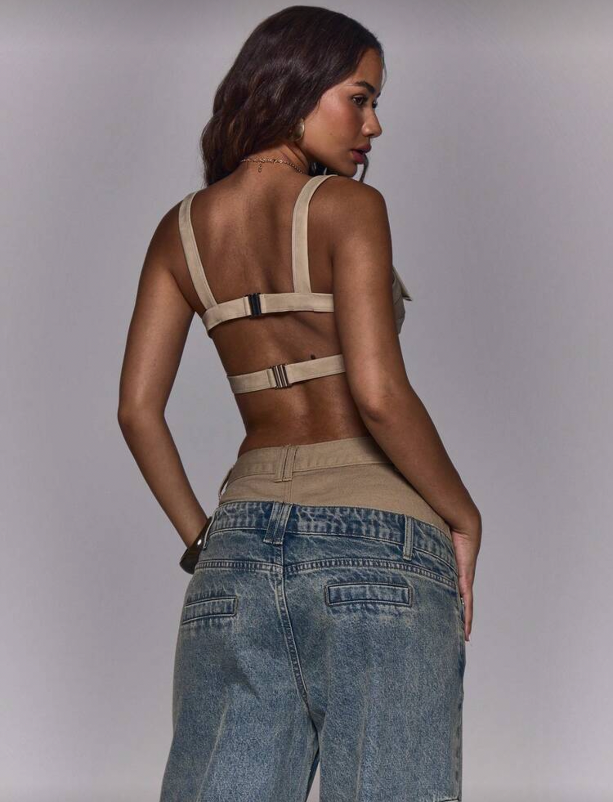 Top de cuerina