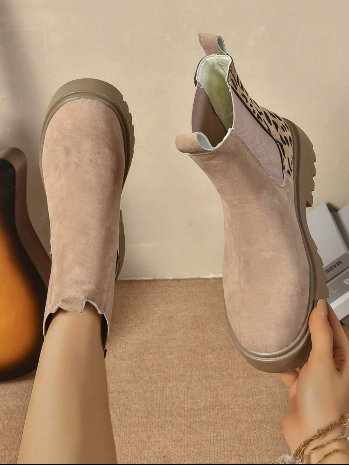 Botines beige