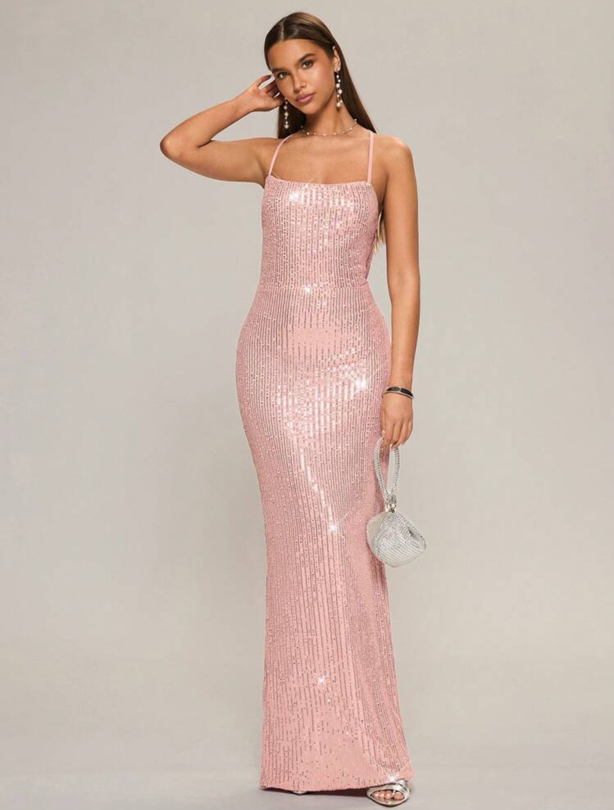 Vestido de Gala oro rosa