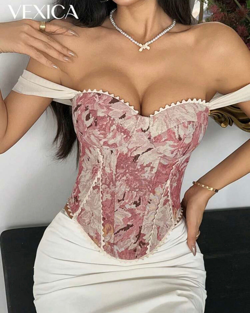 Corset floreado