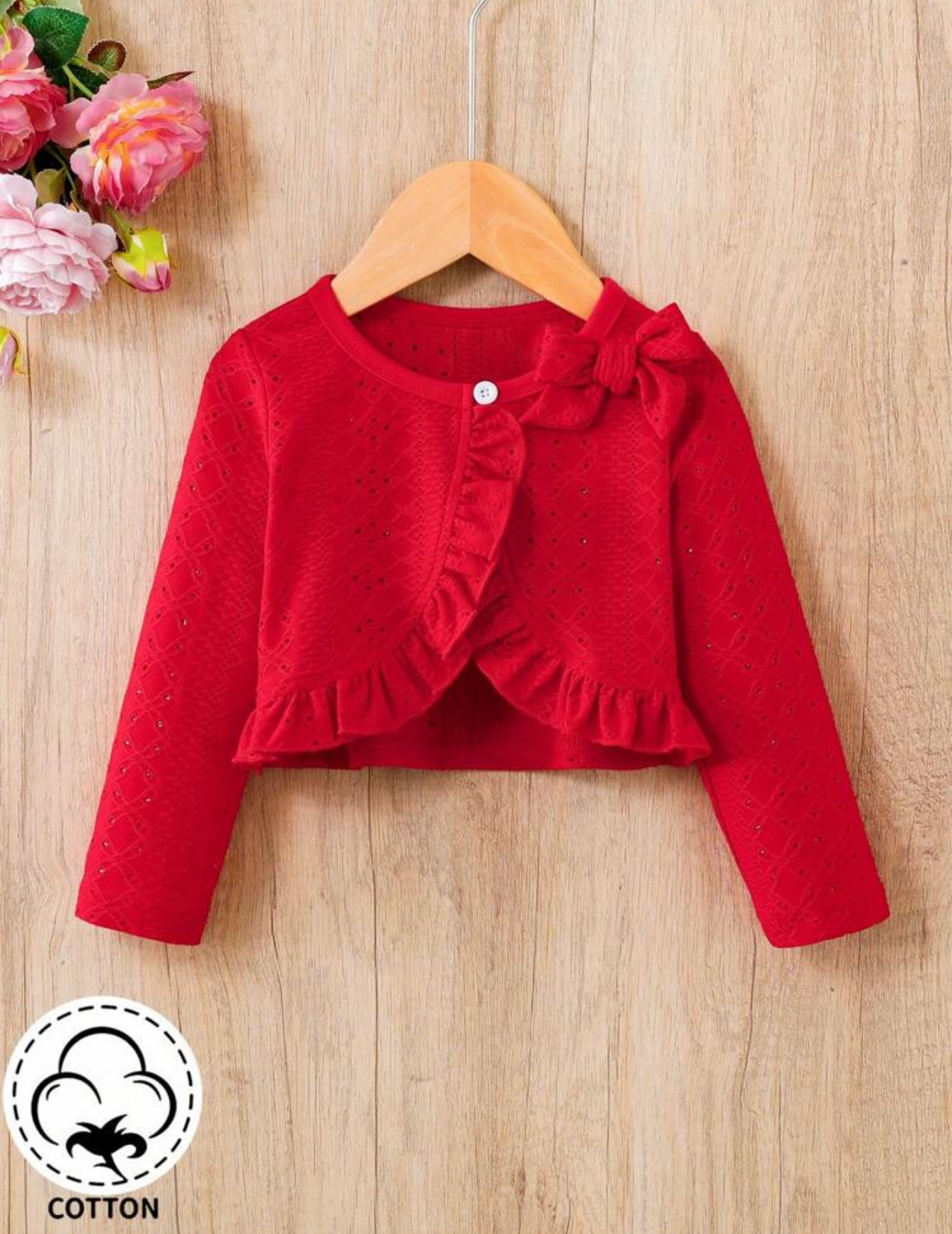 Suéter corto rojo