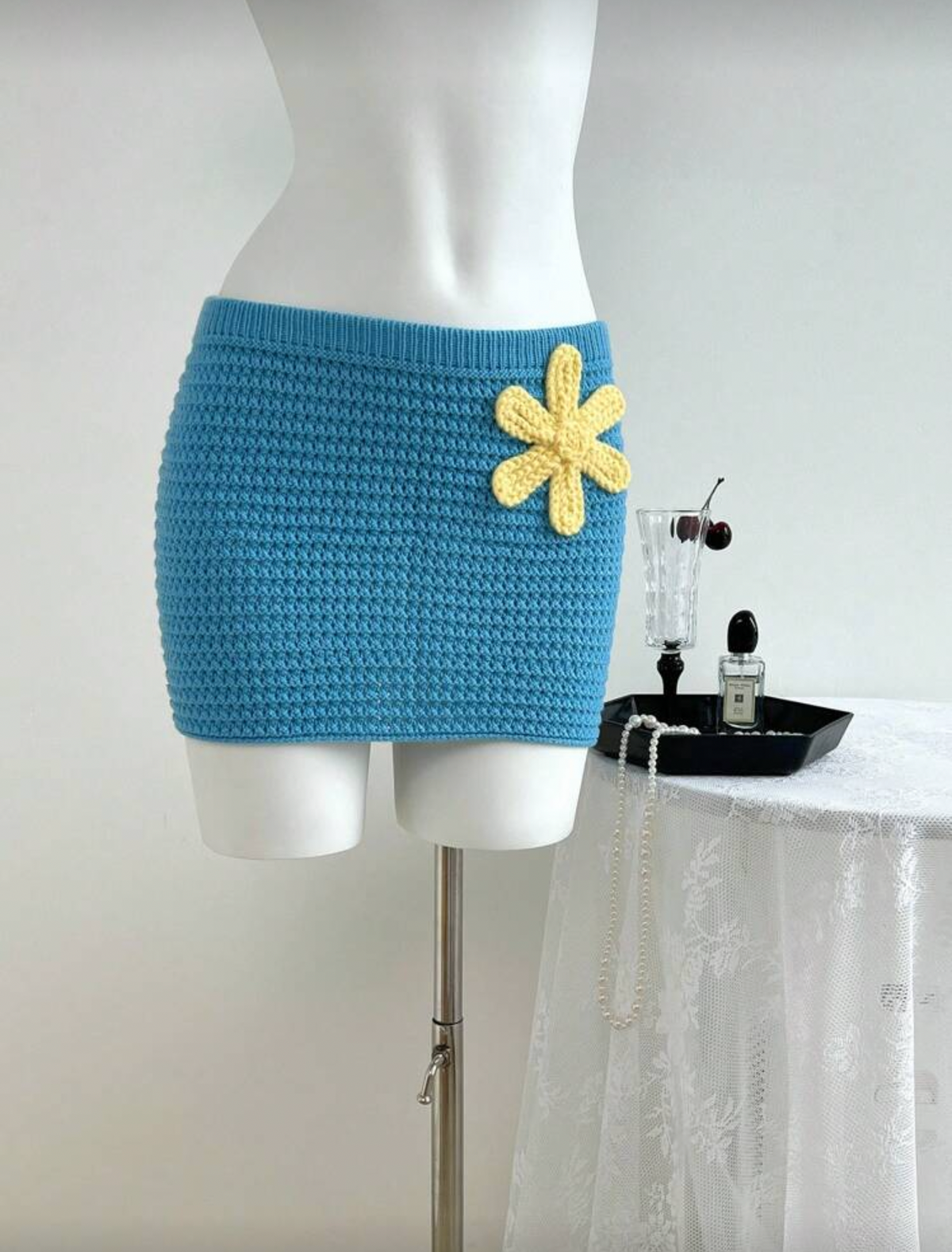 Falda azul