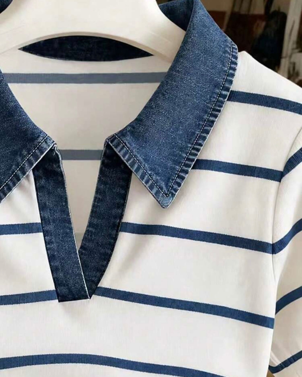 Camisa estampado de mezclilla
