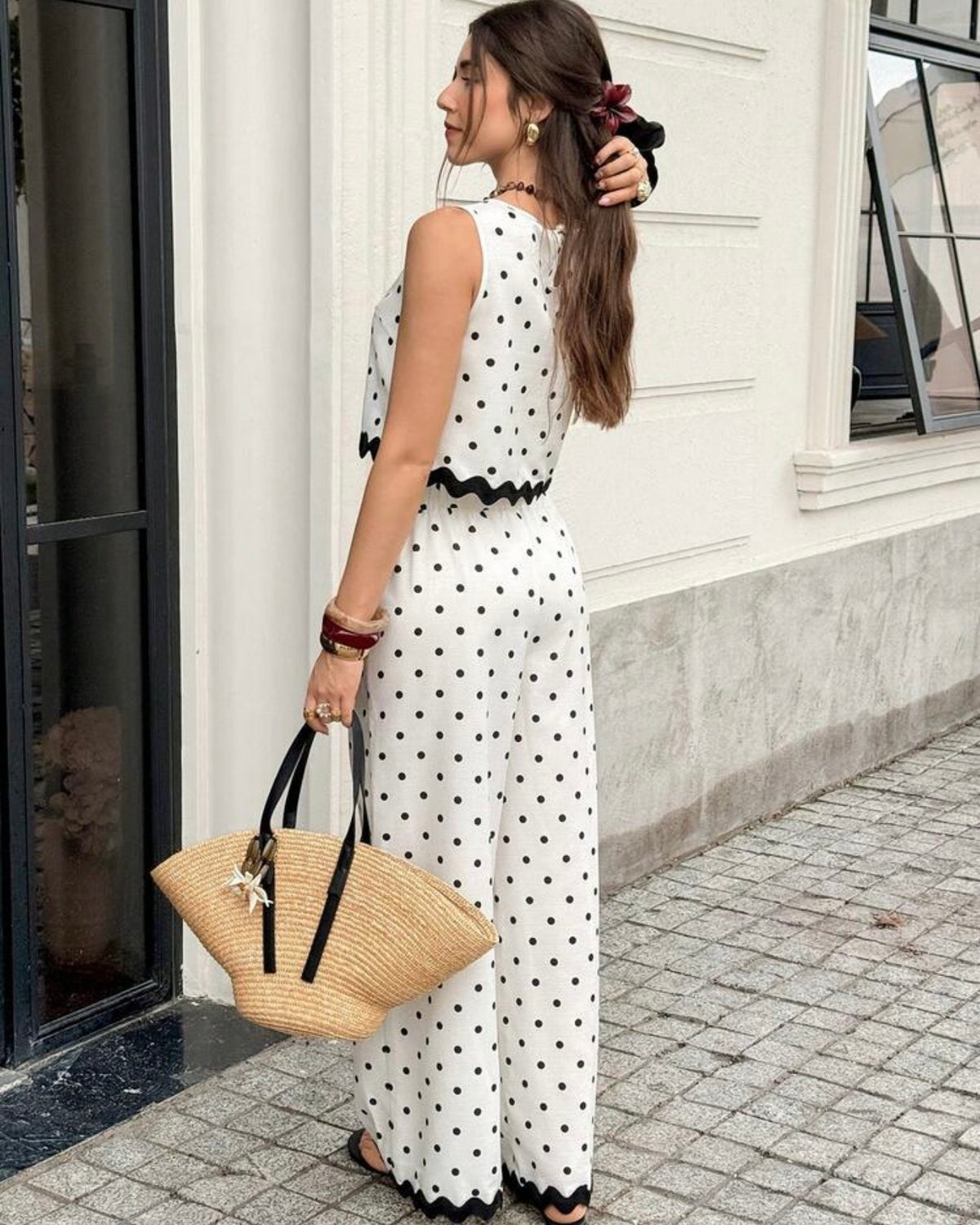 Conjunto blanco de puntos