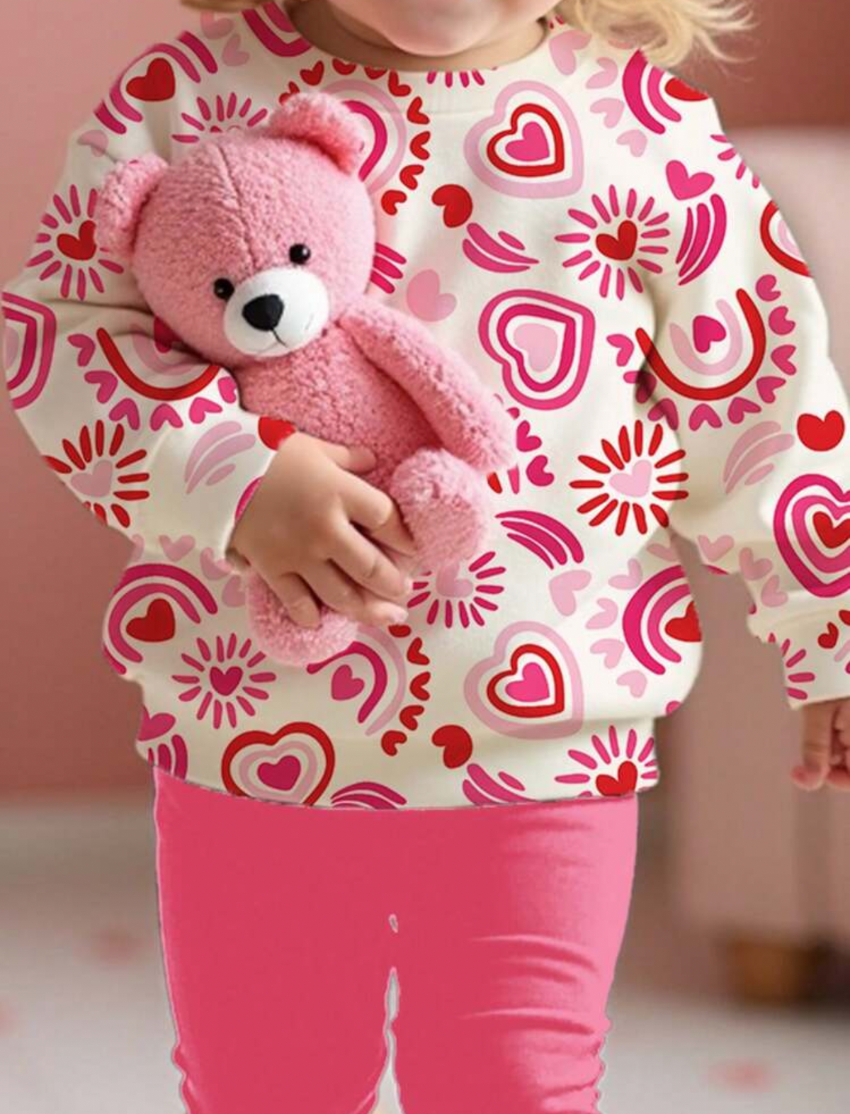 Conjunto rosa de bebé