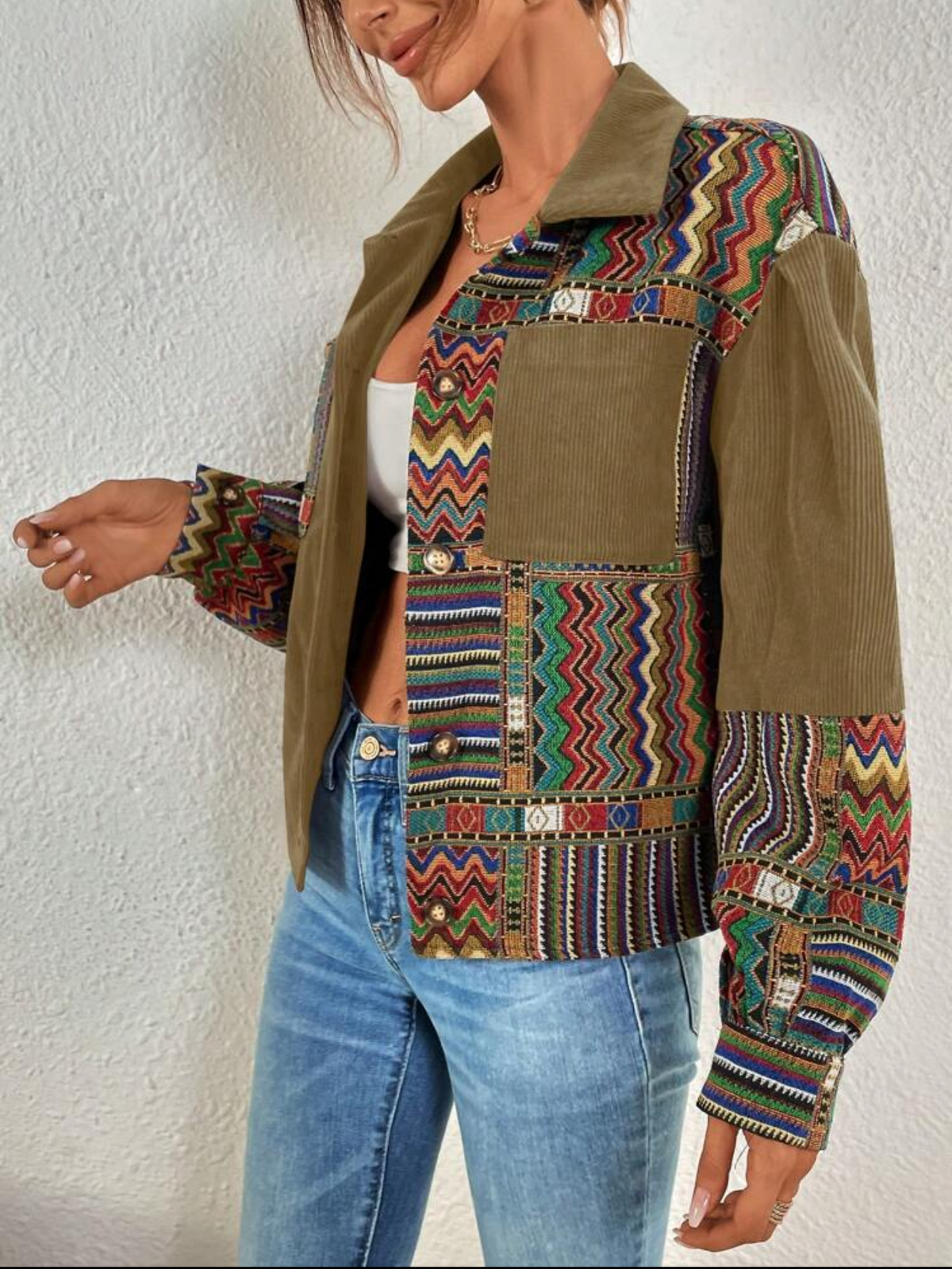 Chaqueta verde muzgo