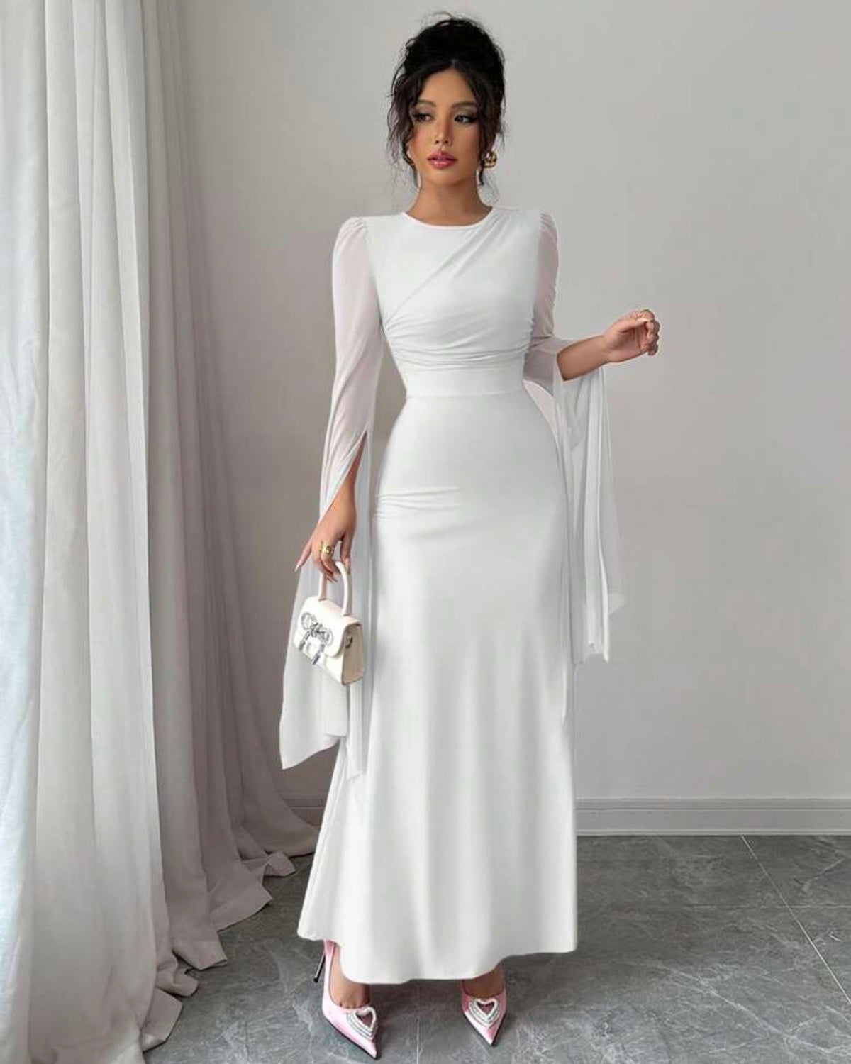 Vestido blanco eleganza