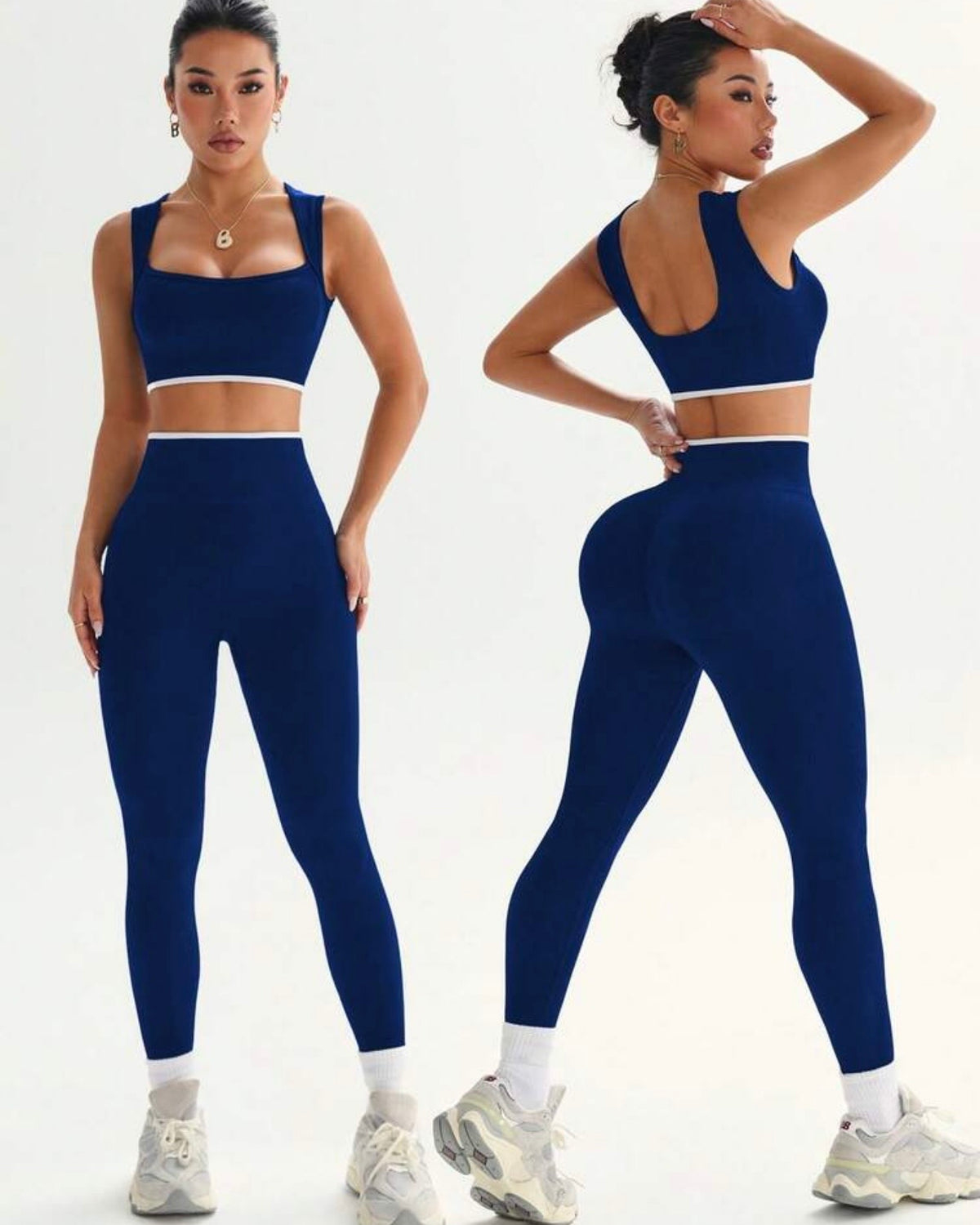 Conjunto deportivo azul