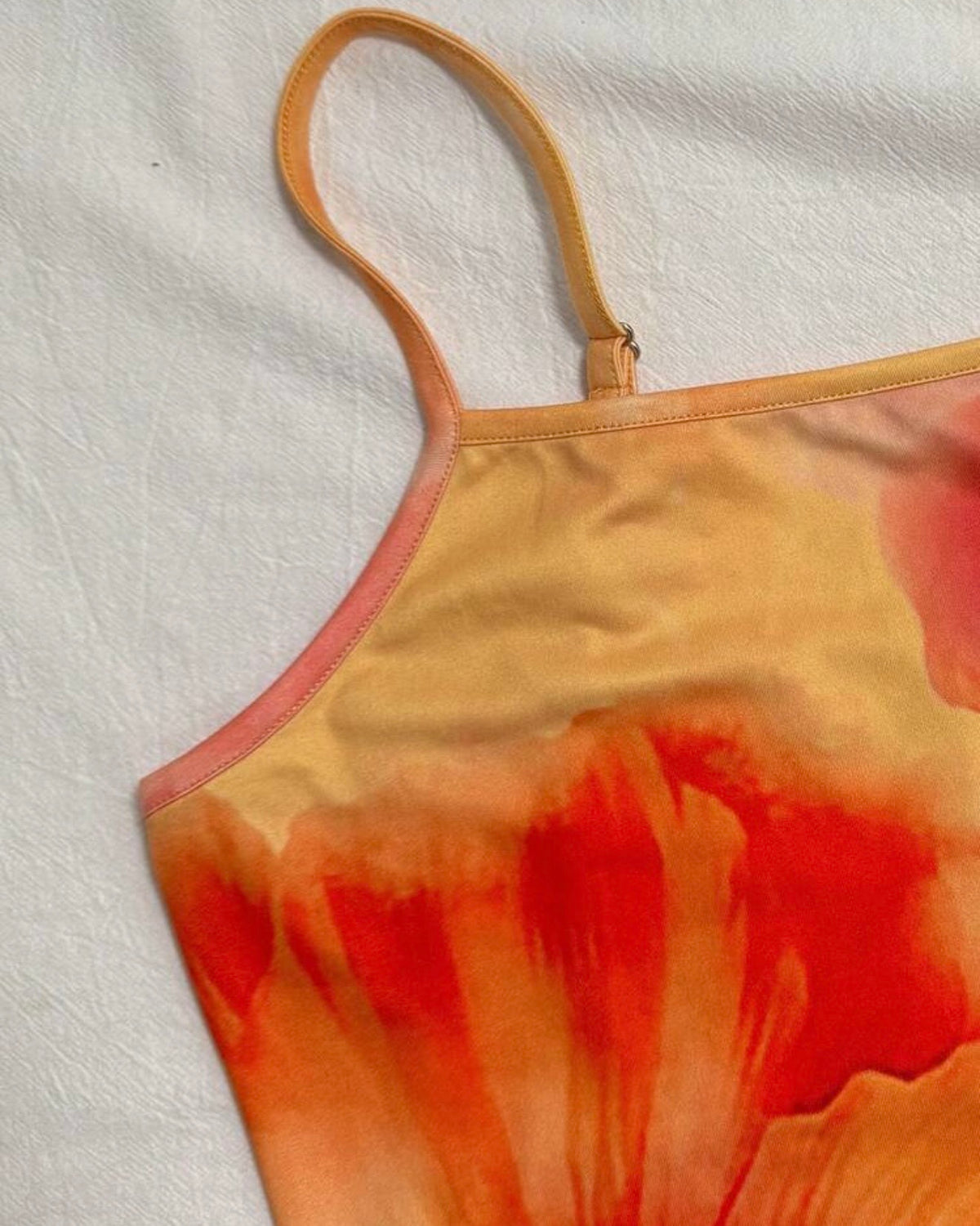 Vestido naranja playero