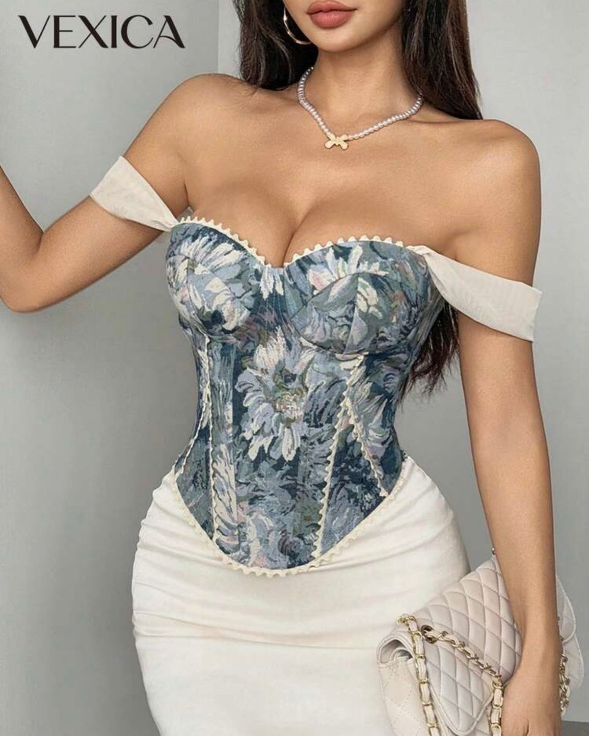 Corset floreado