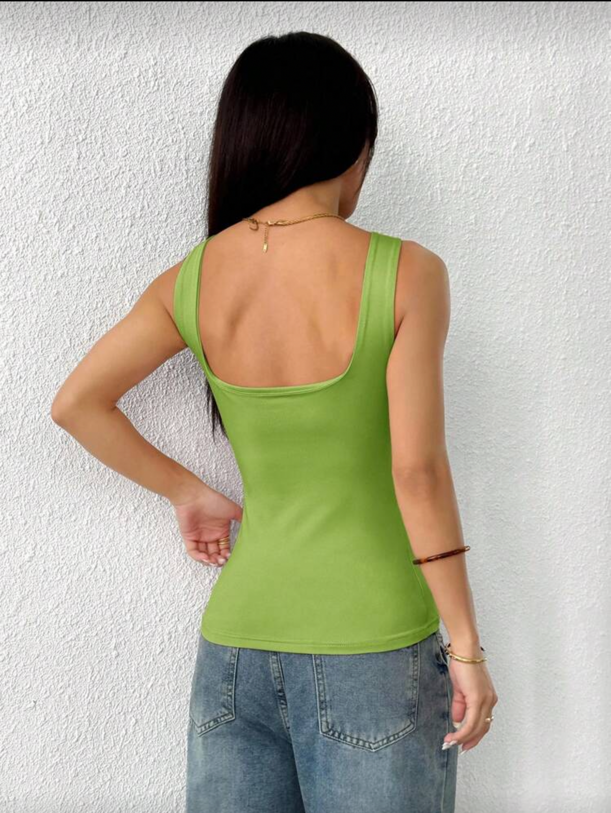 Blusa verde de tirantes