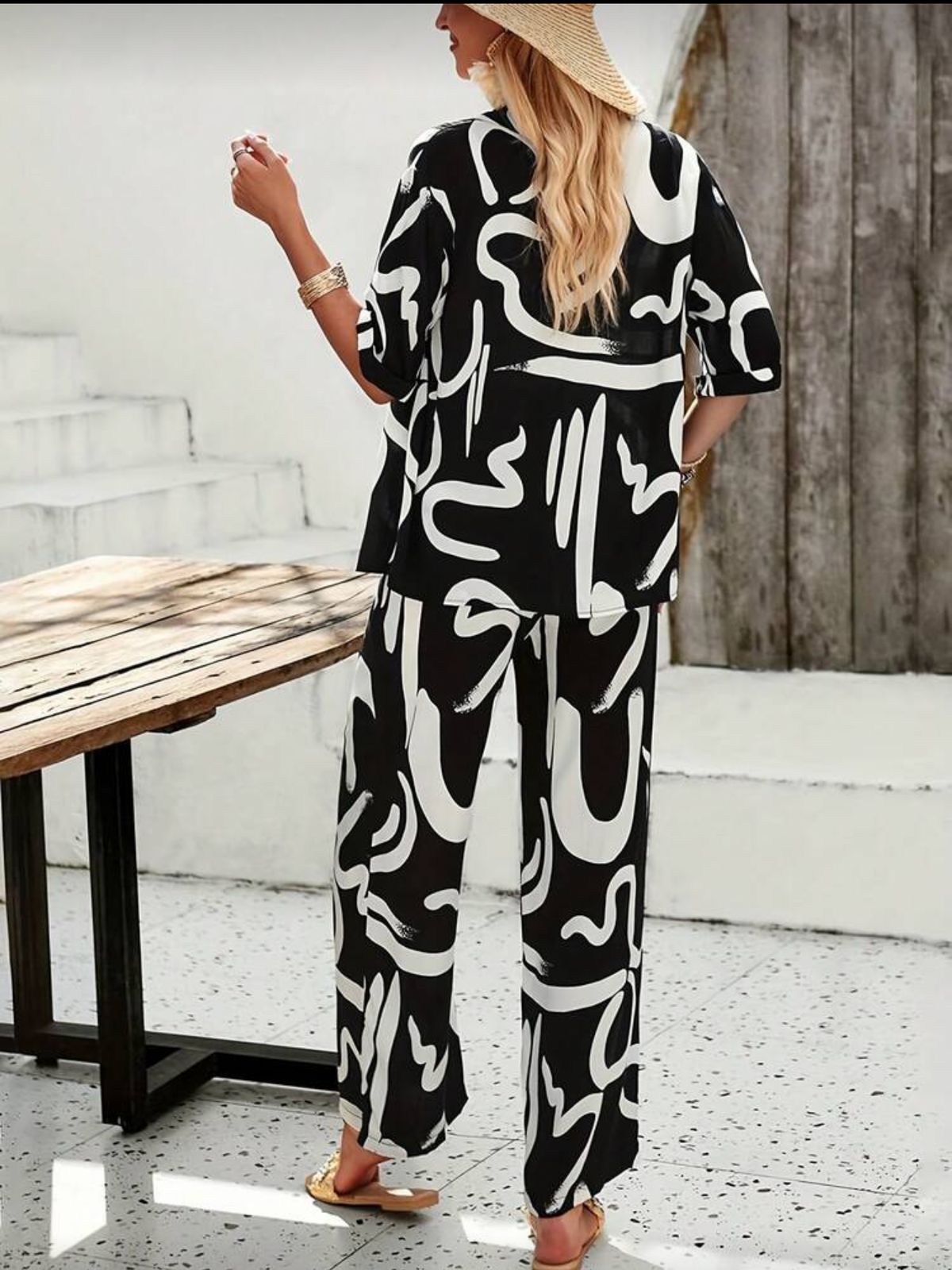 Conjunto camisa+palazo