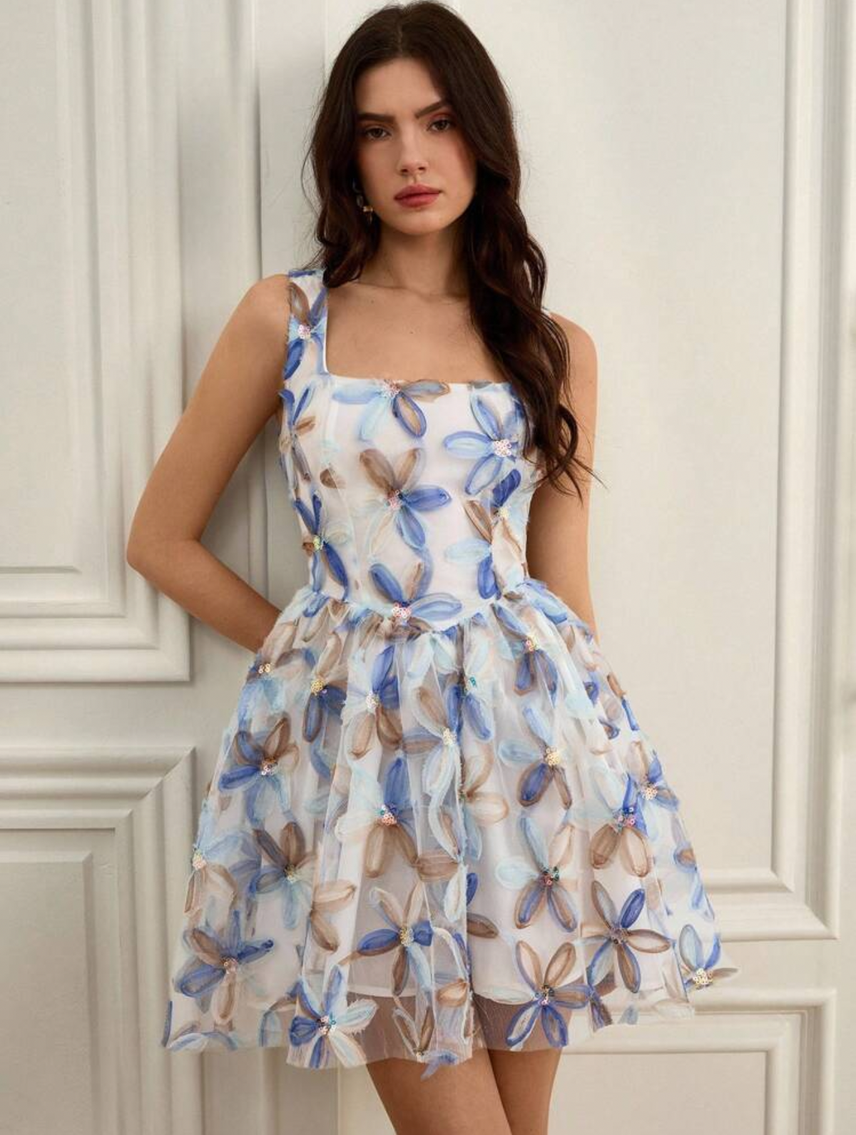 Vestido floreado elegante