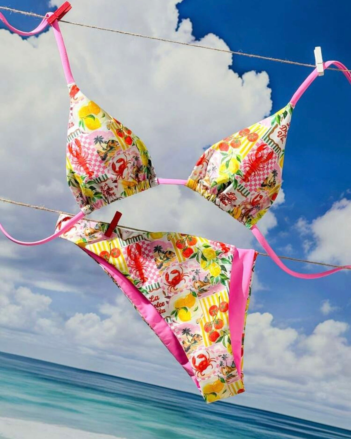 Traje de baño estampado italiano
