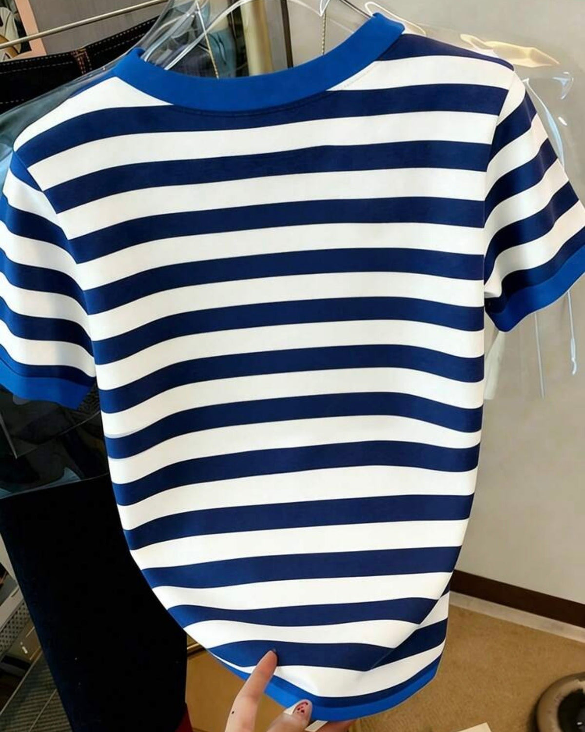 Camisa de rayas con estampado