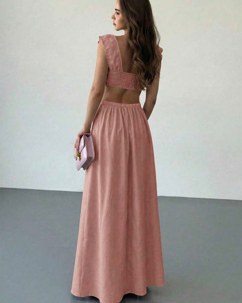 Vestido palo rosa