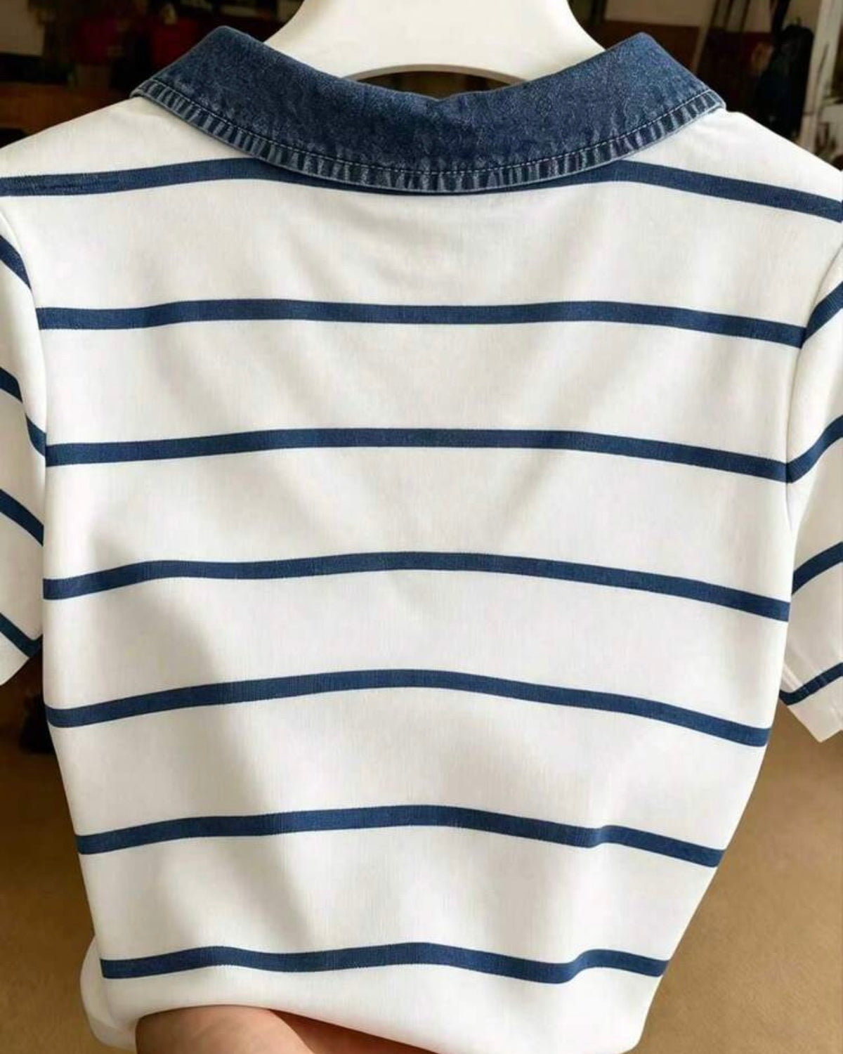 Camisa estampado de mezclilla