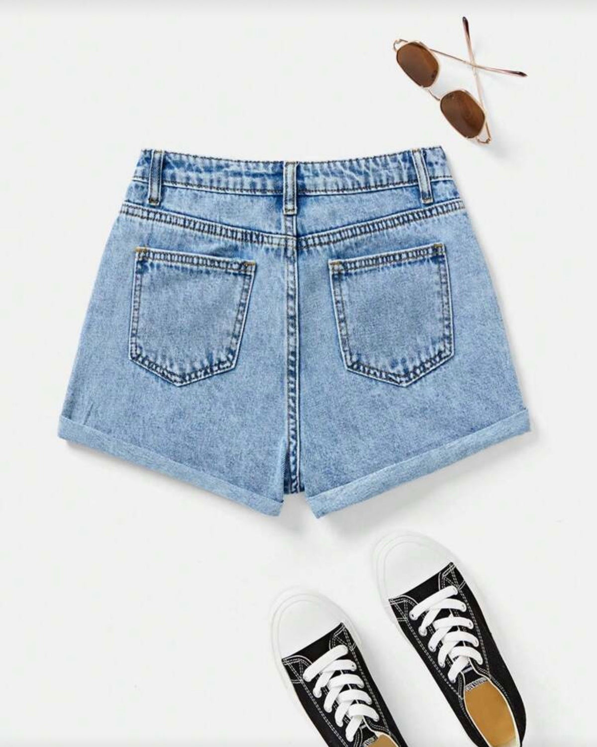 Short de mezclilla azul