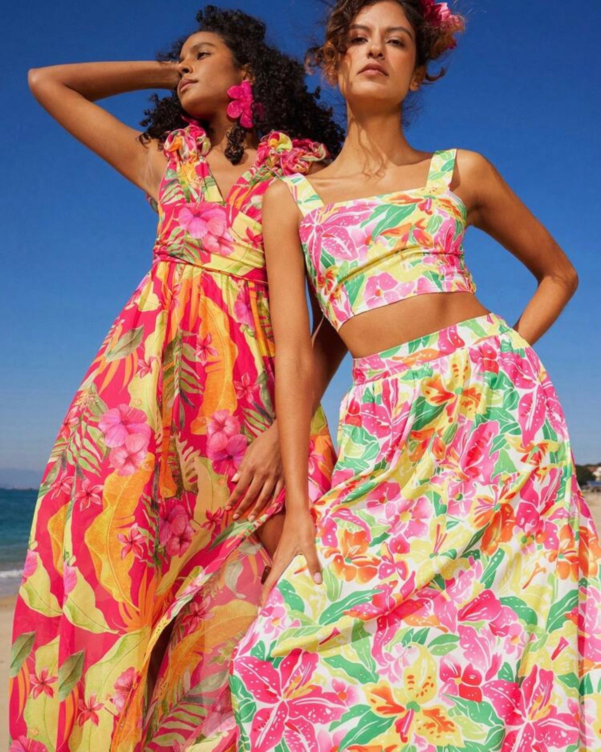 Conjunto floreado