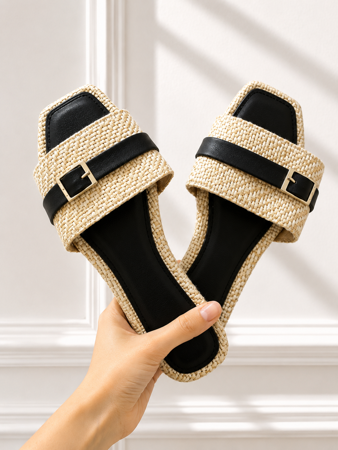 Sandalias nicaragüenses negras y yute