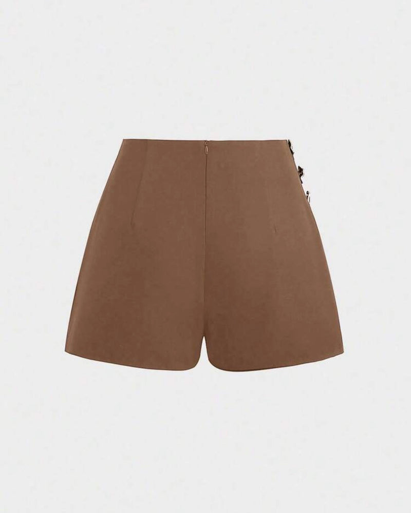 Short enagua café