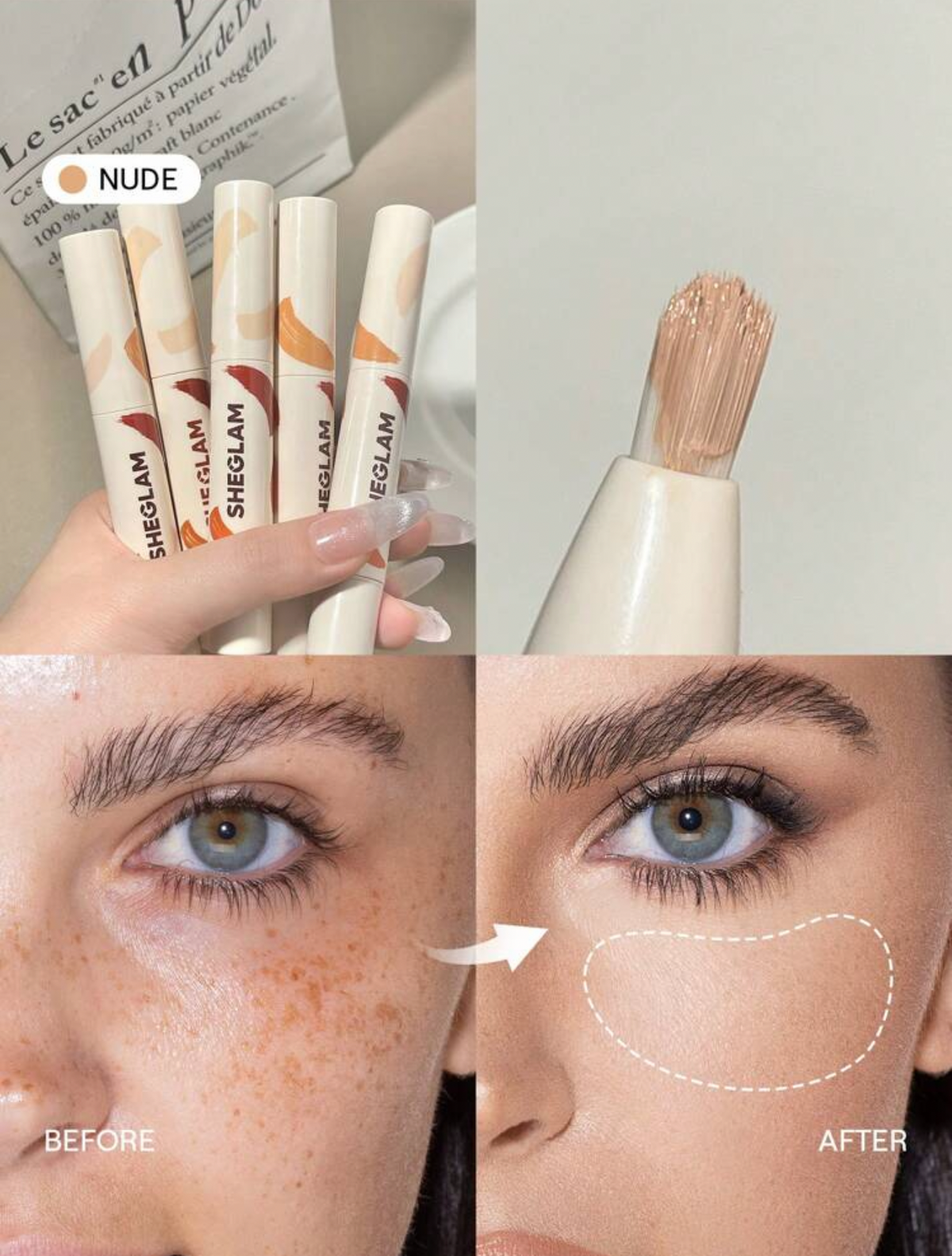 Corrector de alta cobertura SHEGLAM
