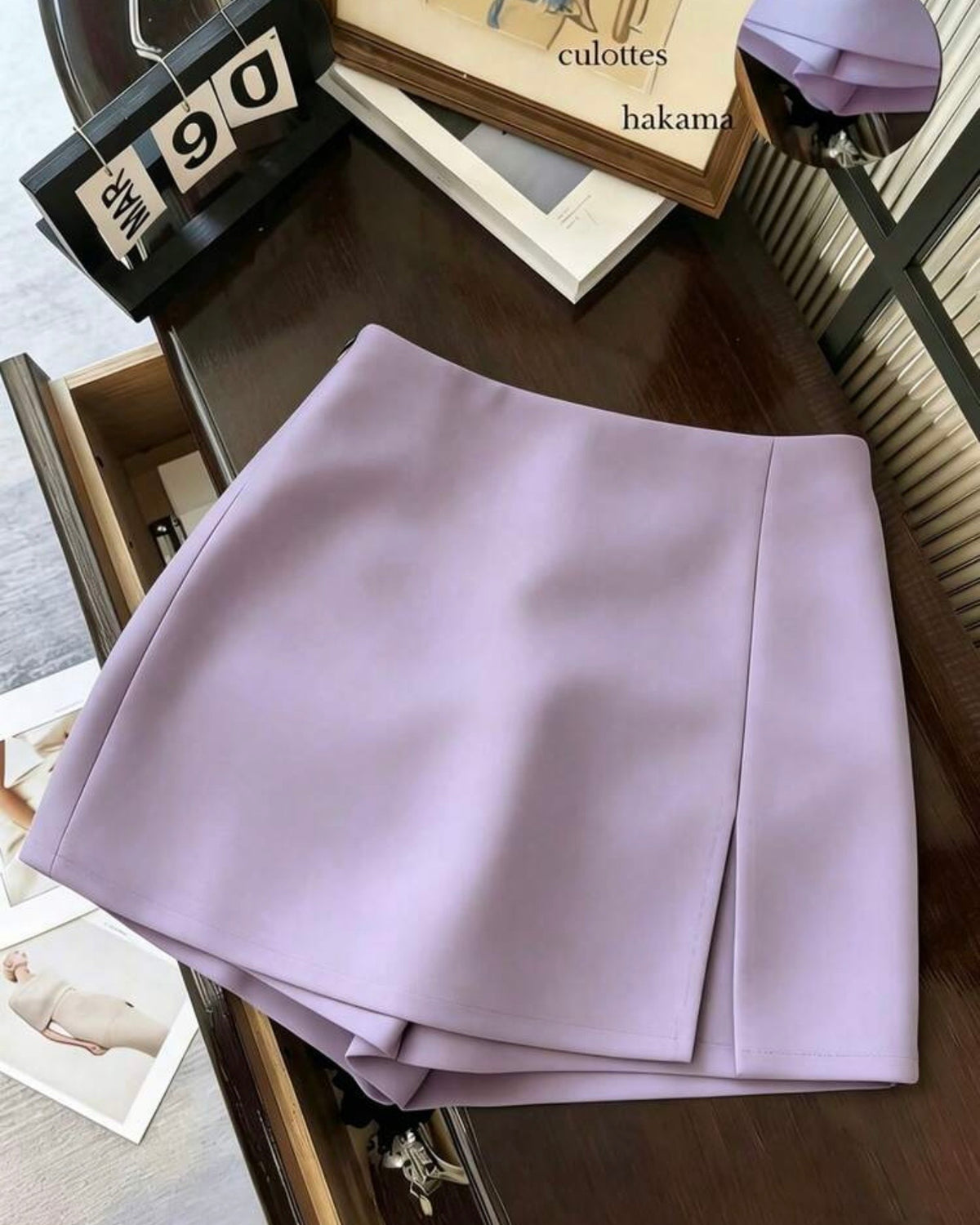 Short enagua francilia lila