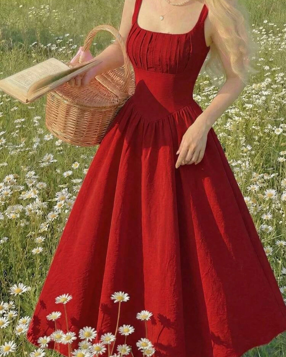Vestido rojo largo
