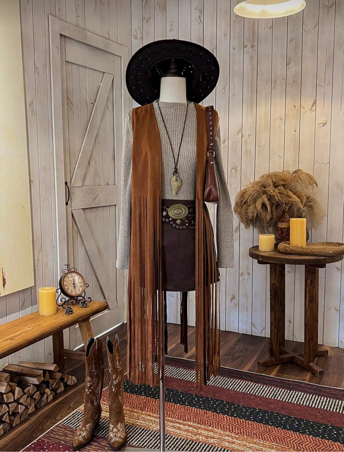 Chaqueta de barbas vaquera