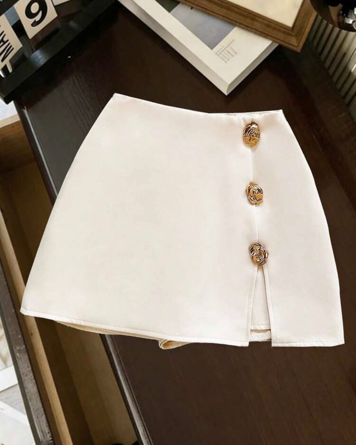 Short enagua blanco