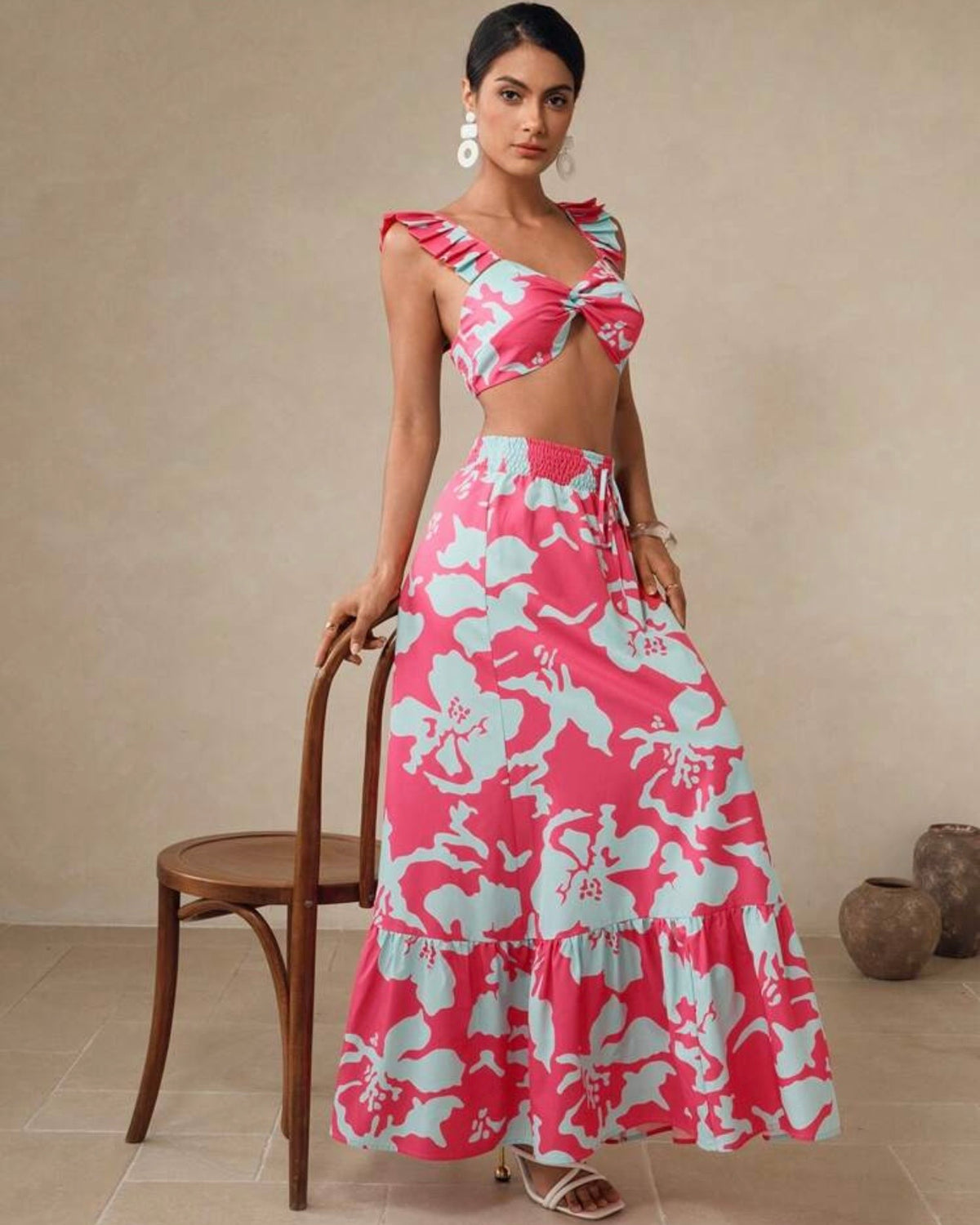 Conjunto floreado
