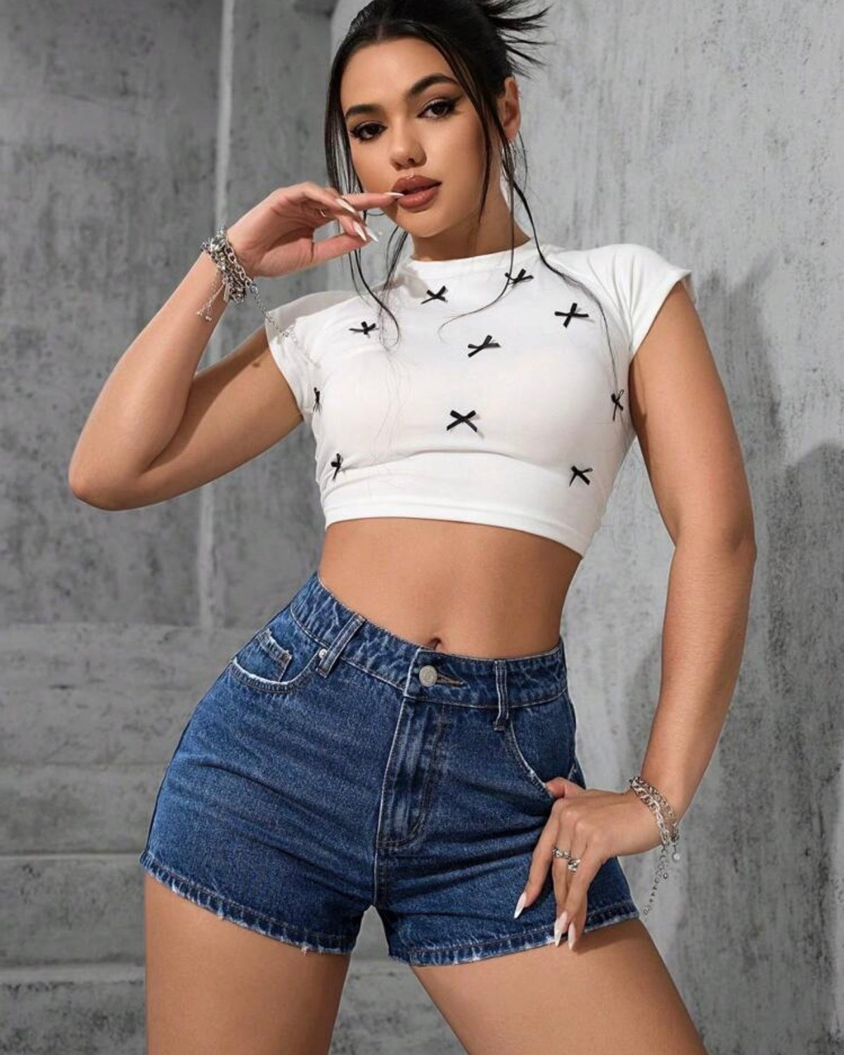Short de mezclilla azul