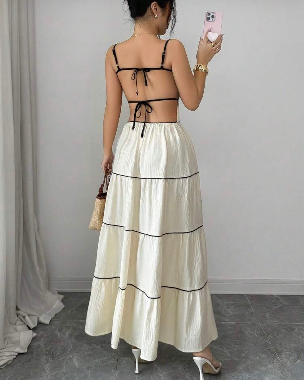 Vestido albaricoque
