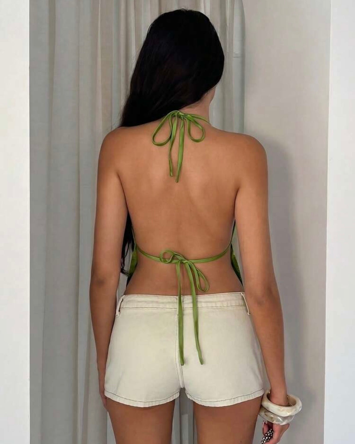 Blusa verde glamine