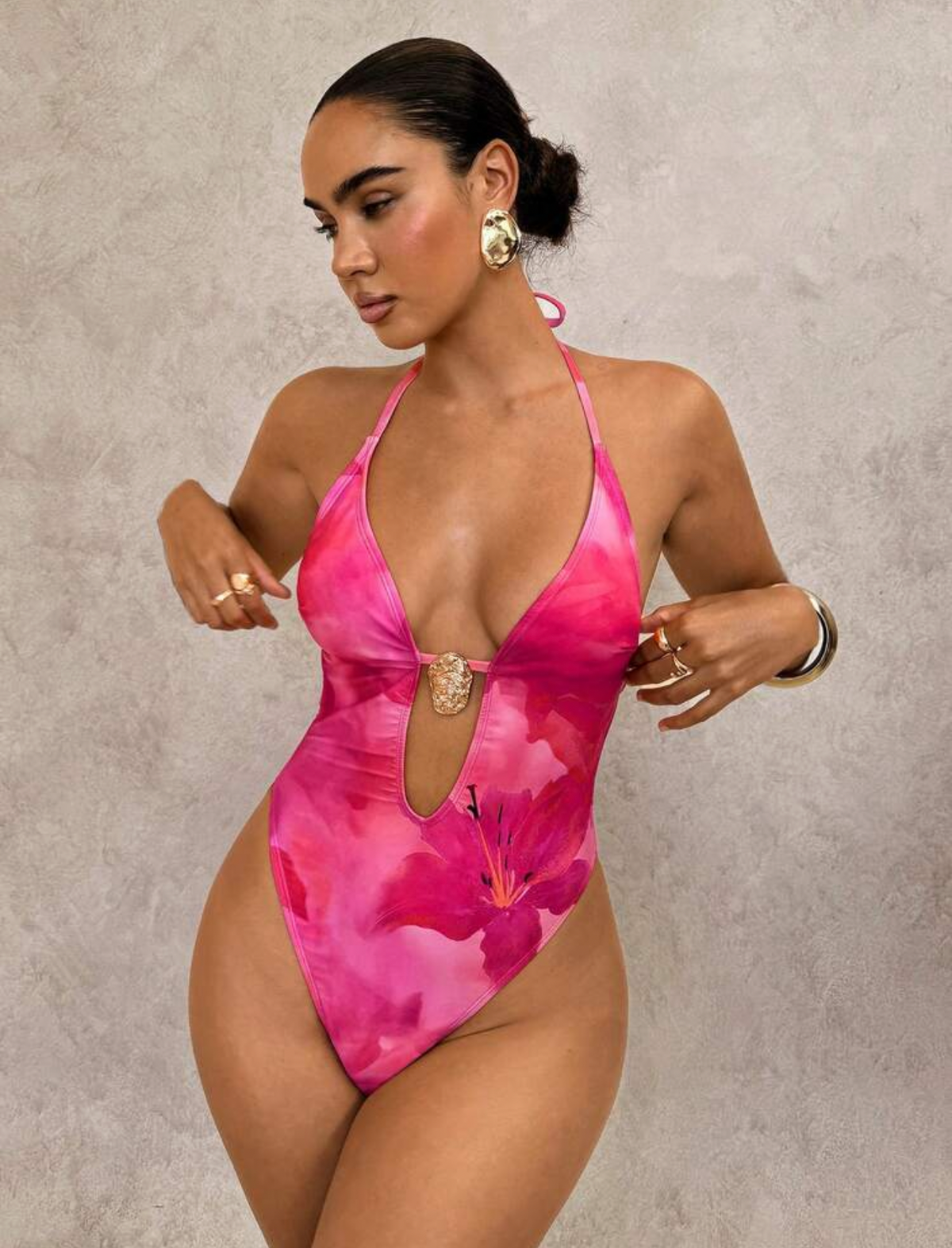Traje de baño rosa