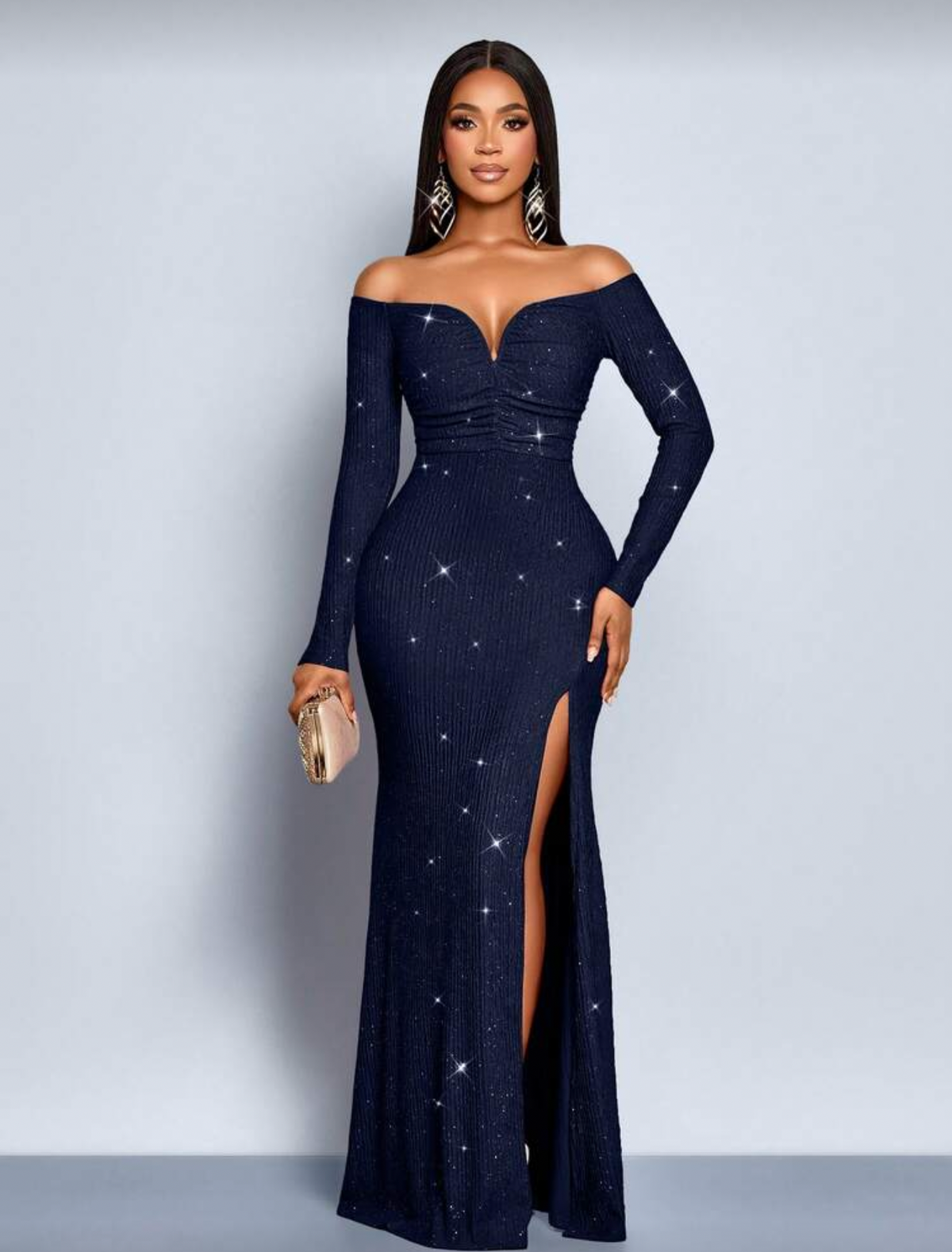 Vestido de Gala manga larga