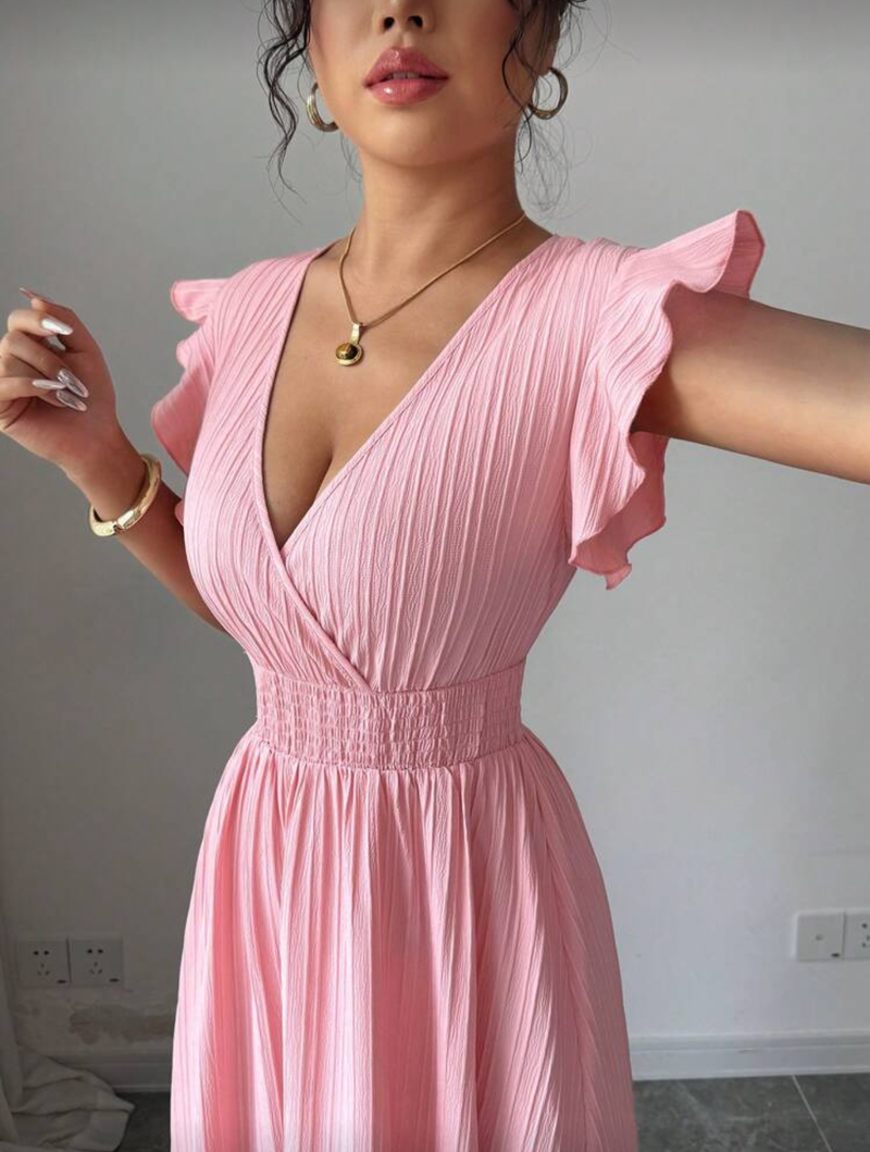 Vestido largo rosa