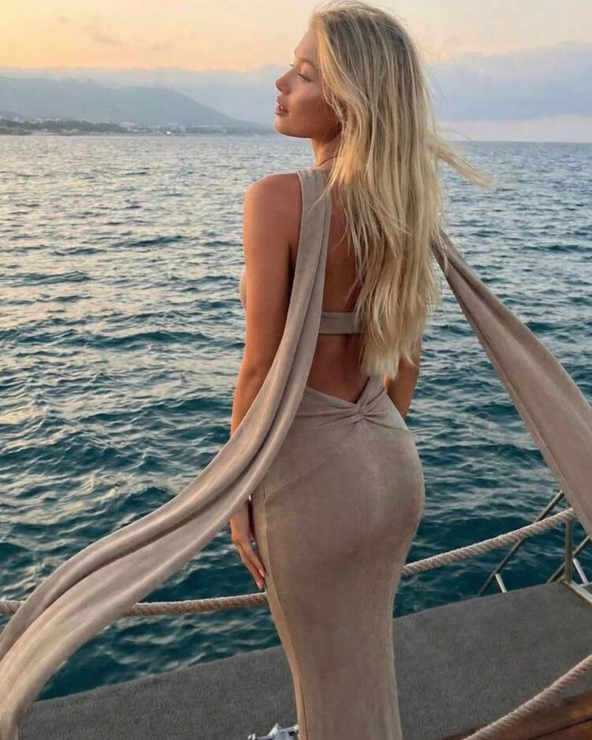 Vestido beige