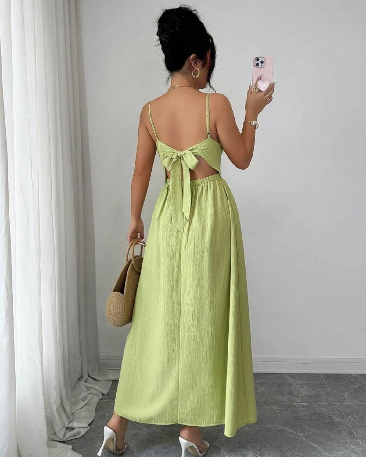Maxi vestido verde