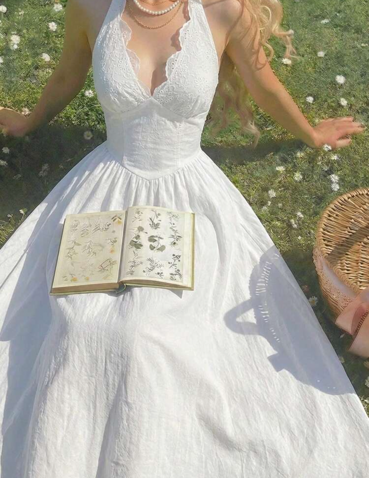 Vestido blanco aloruh